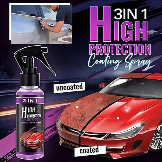 Graphene Coating Spray - 300ml | Ceramic + Hydrophobic Finish | Advanced UV Protection | Extreme Gloss | Easy DIY Application | For Cars & Bikes,Multicolor (Pack of 2)