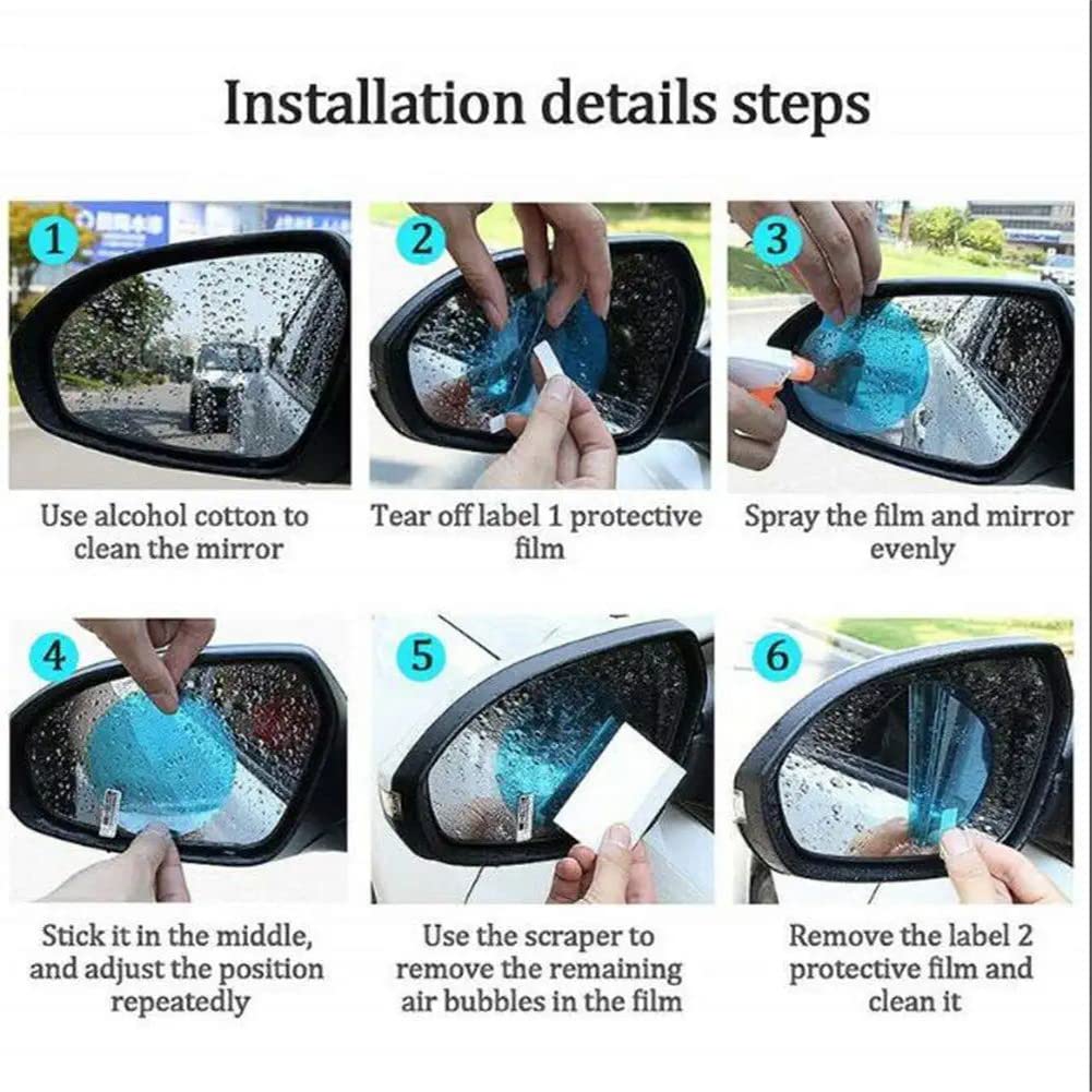 Anti Fog Film Universal Car Waterproof Rear View Car Side Mirror Film Fog Protector Anti Glare Anti-Dust