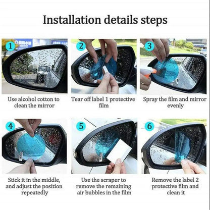 Anti Fog Film Universal Car Waterproof Rear View Car Side Mirror Film Fog Protector Anti Glare Anti-Dust