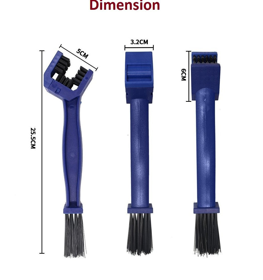 Multi-Purpose Bike Chain Cleaner Brush with Soft & Long Bristles Ideal for Quick Cleaning of Cycles, Motorcycles