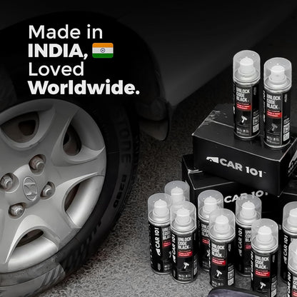 CAR101 Tyre & Trim Restorer | 250ml - Pack of 1| Multi-Purpose Protectant for Plastic, Vinyl & Rubber | Nano Polymers | Revives Faded Exterior Trim & Bumpers | Restores Shine & Prevents Fading