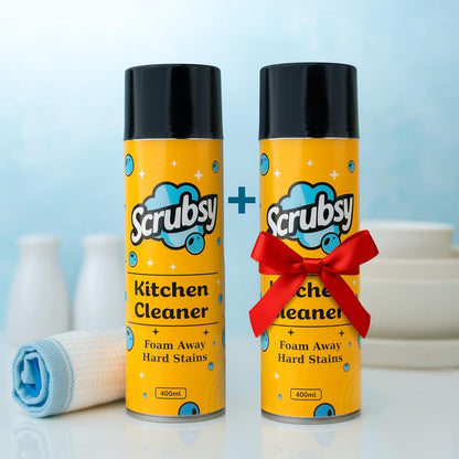 Kitchen Cleaning Spray - Kitchen Surface and Chimney Cleaner - Gas Stove Cleaner Liquid Spray - All Purpose Grease, Slab Tough Degreaser Foam Spray, Streak-Free Shine, Pack of 2