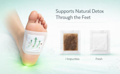 Detox Foot Patches for Weight Loss & Toxin Removal | Natural Ginger Herbal Foot Pads for Deep Cleansing & Body Detox | Foot Patch for Pain Relief & Detoxification | Foot Pads for Women & Men (Pack of 20)
